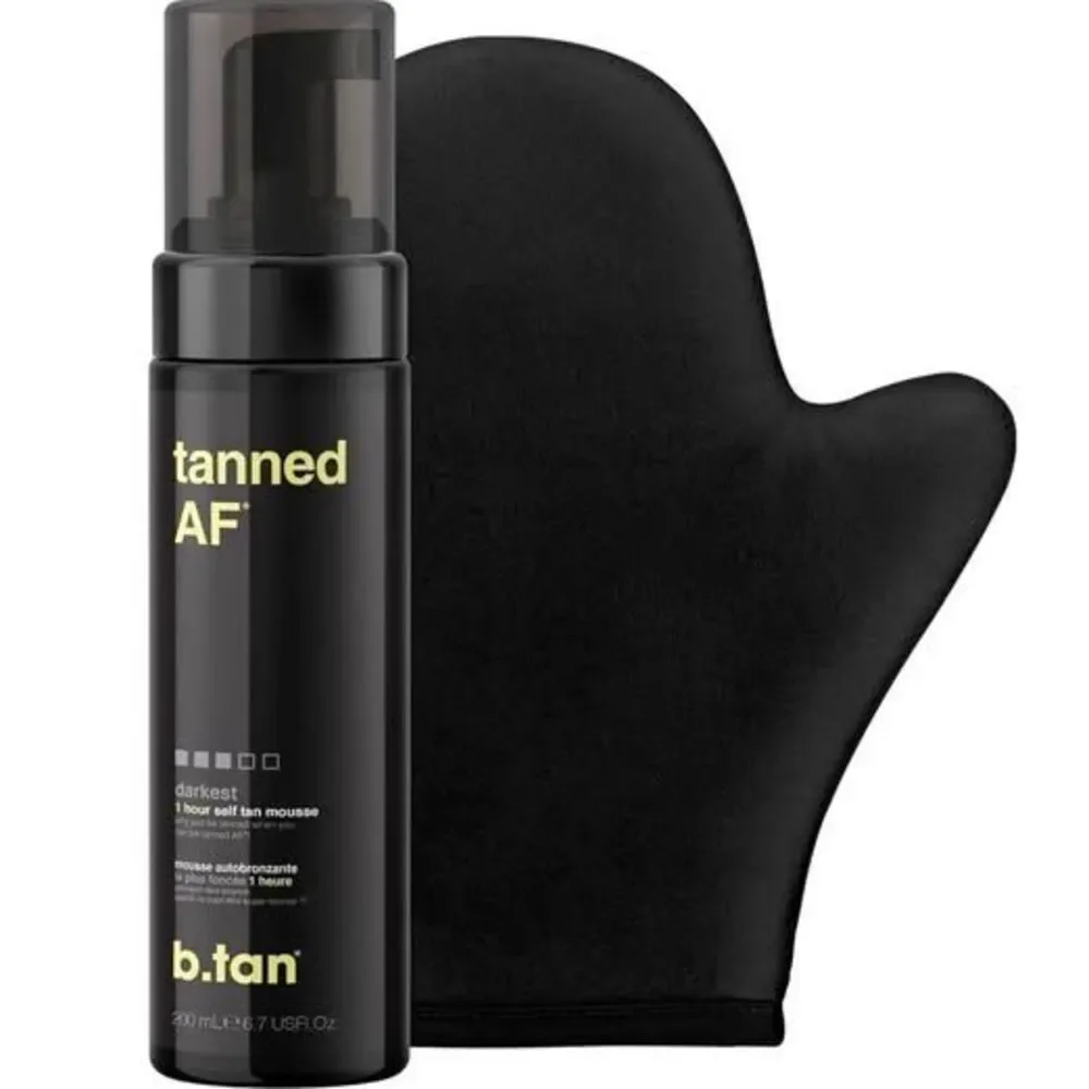 b.tan Glow Getter Self-Tanning Kit|2x1-Hour Tanning Mousse+applicator